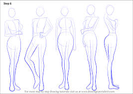 Learn How To Draw Anime Body Female Body Step By Step Drawing Tutorials Www.angieartmanga.com/ how to draw manga body for beginners.