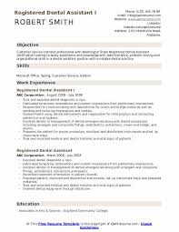 This is a sample of dental assistant resume which can be used for job titles such as: Registered Dental Assistant Resume Samples Qwikresume