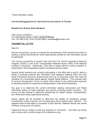2 minutes each) that provide students with a formal process for conducting, documenting, and analyzing the quality of. Appendix C Survey Instrument And Transmittal Letter Communication Of Threats A Guide The National Academies Press
