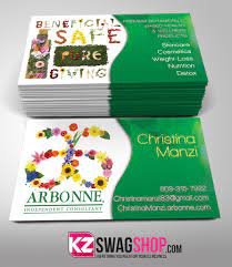 Please provide information for your order. Arbonne Business Cards Style 3 Kz Swag Shop