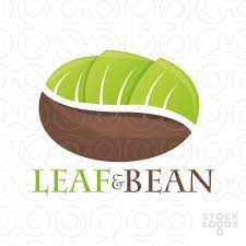 Leaf And Bean Stocklogos Com Coffee Logo Logo Food Coffee Shop