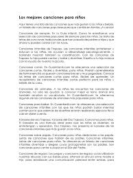 Las Mejores Canciones Para Ninos Pdf Navidad Ocio