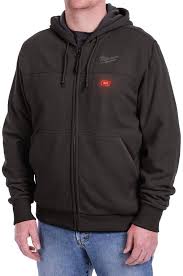 Milwaukee M12 Lithium Ion Cordless Black Heated Hoodie Hoodie Only Large Milwaukee Fullziphoodie Hoodies Heated Jacket Black Hoodie