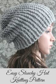 For more experienced knitters, you'll also find designs and techniques that will grow and expand your knowledge. Knitting Pattern Easy Beginner Knit Slouchy Hat Pattern Etsy In 2021 Knit Slouchy Hat Pattern Crochet Hat Pattern Easy Knit Hat