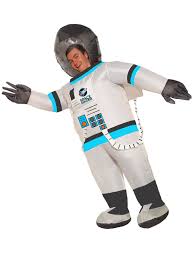 Walk and jump like an astronaut on the moon; Adult Classic Inflatable Astronaut Costume
