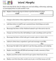 Some tips on how to use this word finder site and what kind of features are available. Word Games Word Morphs Worksheets