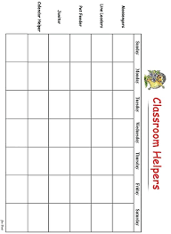 Kindergarten Job Chart Achievelive Co