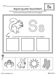 Early Childhood Alphabet Worksheets Beginning Sounds Worksheets Kindergarten Letters Letter S Activities