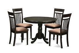 East West Furniture Anca5capc 5piece Kitchendinette Table Set Cappuccino Finish Check This Awes Fabric Kitchen Chairs Kitchen Table Wood Modern Dining Table