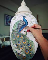 Esra Eren Cimen No Instagram Karantinali Gunlerde Evde Calismaya Devam Evdekalturkiye Cini Cinisanati Calismayadevam Working 2020 Vazolar Seramik Tezhip