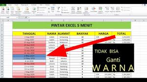 Buat kamu yang juga ingin tahu cara menghilangkan garis di excel, berikut detailnya. Cara Menghapus Warna Kolom Yang Terkunci Pada Tabel Excel Youtube