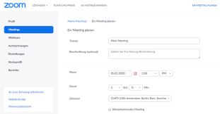 Maybe you would like to learn more about one of these? Zoom Veranstaltung Planen Und Anlegen Imt Hilfewiki