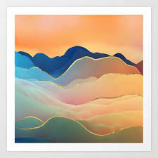 Shop art.com for the best selection of ricki mountain wall art online. Abstract Mountain Landscape Digital Art Kunstdrucke Von K9printart Society6