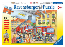 Over more than 130 years, ravensburger has perfected unplugged activities the whole family can enjoy: Ravensburger 100 Piece Jigsaw Puzzle Fire Brigade Toy At Mighty Ape Nz