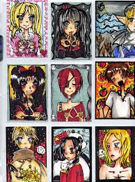 Some anime inspired trading cards, such as pokemon, yet there's a separate genre. Anime Artist Trading Cards