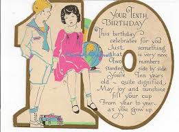 Birthday Card For 10 Year Old Boy Your Place To Buy And Sell All Things Handmade Vintage Holiday Cards Vintage Birthday Cards Girl Birthday Cards