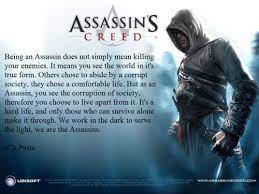 Darkness does not always equate to evil. We Work In The Dark To Serve The Light We Are The Assassins Creed Quotes Assassins Creed Assassins Creed Quotes