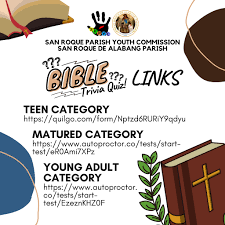What is the name of the transportable chest carrying the ten commandments? San Roque Parish Youth Commission Srpyc Today Is Online Bible Trivia Quiz Here Is The Link For Each Category Teen Category For Ages 7 To 12 Yrs Old Matured Category For