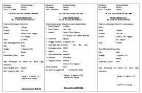 Surat keterangan meninggal atau surat keterangan kematian merupakan surat yang menyatakan telah meninggalnya seseorang dari kepala desa atau keuchik. Surat Kematian Kartu Kuning