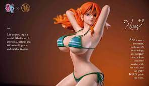 Nami's breasts are enlarged into an H figure. - PrimPom
