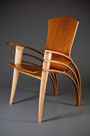 Trimerous Desk Chair Custom Hardwood Furniture Seth Rolland Contemporary Wood Dining Chairs Hardwood Furniture Custom Chair