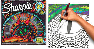 Sharpie coloring secrets part 1 properties sharpie 30 count permanent markers and coloring pages set. Sharpie Markers For Coloring