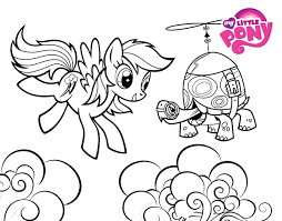 An important job for a pony! Rainbow Dash And Tank Turtle Coloring Page Coloringcrew Com