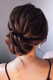Wedding Hairstyles For Long Hair Low Bun Up Dos For Medium Hair Long Hair Styles Thick Hair Styles