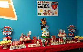 Paw Patrol Candy Table Paw Patrol Party Paw Patrol Birthday Party Dessert Table