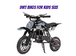 Dirt Bike Size Chart Find The Best Dirt Bike For You