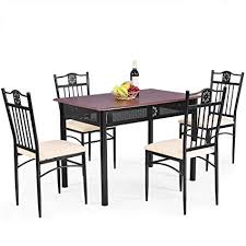 tangkula 5 pieces dining table and