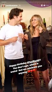 Jennifer aniston has received three awards all bagged for friends. Jennifer Anniston Wishes Paul Rudd Happy Birthday Jokes About His Age People Com
