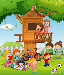 Bambini Che Giocano In Giardino Scarica Immagini Vettoriali Gratis Grafica Vettoriale E Disegno Modelli