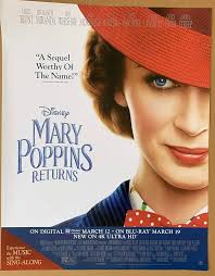 MARY POPPINS RETURNS MOVIE POSTER 1 Sided ORIGINAL 22X28 EMILY BLUNT :  Amazon.ca: Home