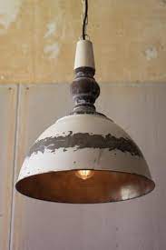 Kalalou Antique Buttermilk Metal Pendant Light In 2021 Rustic Pendant Lighting Metal Pendant Light Industrial Pendant Lights