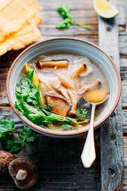 Healing Lemongrass Mushroom Broth Full Of Plants Recipe Asian Broth Recipe Mushroom Broth Lemongrass Soup