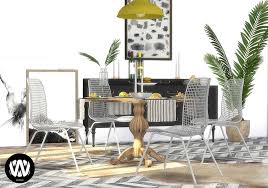 Schinus Dining Room 2 Sims 4 Cc Furniture Sims House Design Sims 4 Custom Content