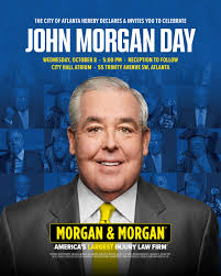 For the People. For Atlanta. ✨ On October 8, the city will honor John Morgan  with his very own day. He'll be there in person, and we'd love for you to  join
