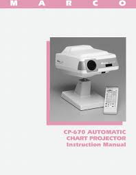 M A R C O Cp 670 Automatic Chart Projector Instruction
