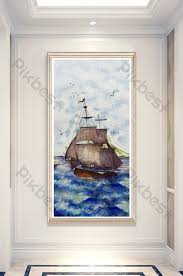 Shop for sailboat decor at bed bath & beyond. Ocean Bathroom Decor Templates Free Decor Models Cad Dwg Psd Download Pikbest
