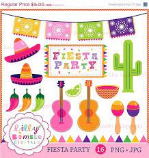 50 Off Fiesta Party Clipart For Invitations Cards And Party Decor Cactus Peppers Picado Maracas Sombreros Fiesta Party Mexican Party Theme Party Clipart