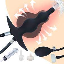 Inflatable Silicone Shower Cleansing Kit Vaginal Anal Enema Colon-Douche  System | eBay