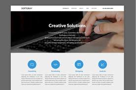 Softgray Simple Website Design Psd Template Simple Website Templates Simple Website Design Psd Website