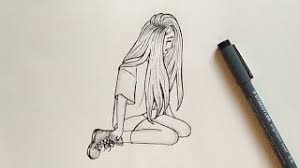 Mechanical pencils also work quite well. How To Draw A Sad Girl Easy Step By Step Youtube