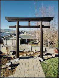 Torii Gate Garden Archway Japanese Gate Backyard Landscaping Designs