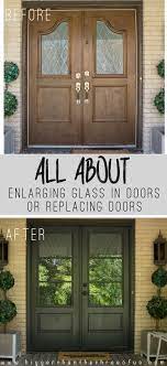 In about an hour, an authorized doorglass installer can transform your door from boring to beautiful. Install And Enlarge Glass In Exterior Doors Or Replace Exterior Doors Bigger Than The Three Of Us