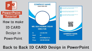 Save your card, instantly preview it, add to cart and submit for printing. Powerpoint Tutorial Back To Back Id Card Design In Ms Powerpoint 2019 Youtube