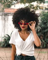 He starts off with a dry matted together afro, almost. Natural Hair