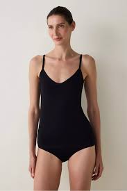 Penti Black Collagen Anti Aging Two-Way Collar Undershirt ...