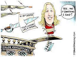 Marjorie taylor greene confronts parkland gun control activist david hogg. Dave Granlund Cartoon On Marjorie Taylor Greene Losing Her Committee Posts